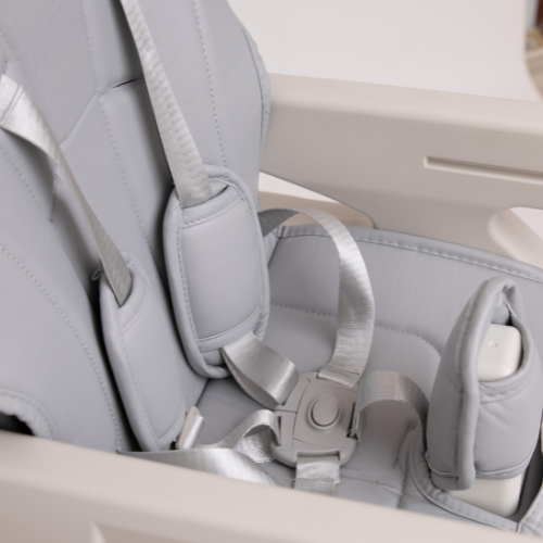Foto 4 | Silla Alta Periquera Gris Convertible A Escritorio (mesa Y Silla) Infantil Peke Baby