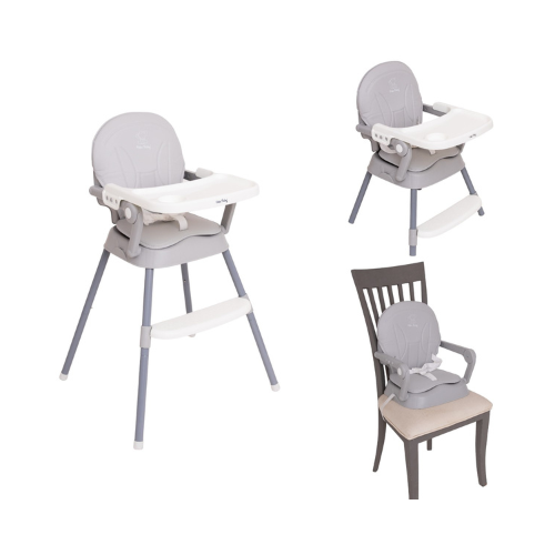 Silla Periquera Portátil Peke Baby 3 en 1 Gris