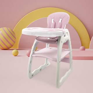 Foto 4 | Silla Alta Periquera Rosa Convertible A Escritorio (silla Y Mesa) Infantil Peke Baby