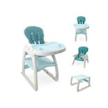 Silla Alta Periquera Verde Convertible A Escritorio (mesa Y Silla) Infantil Peke Baby