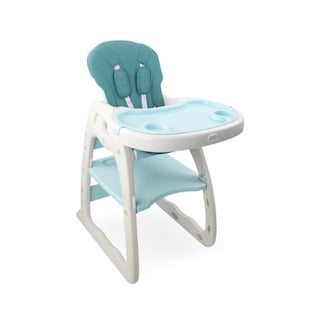 Foto 2 | Silla Alta Periquera Verde Convertible A Escritorio (mesa Y Silla) Infantil Peke Baby