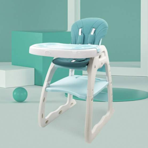 Foto 5 pulgar | Silla Alta Periquera Verde Convertible A Escritorio (mesa Y Silla) Infantil Peke Baby