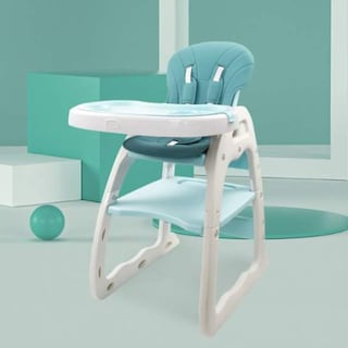 Foto 4 | Silla Alta Periquera Verde Convertible A Escritorio (mesa Y Silla) Infantil Peke Baby