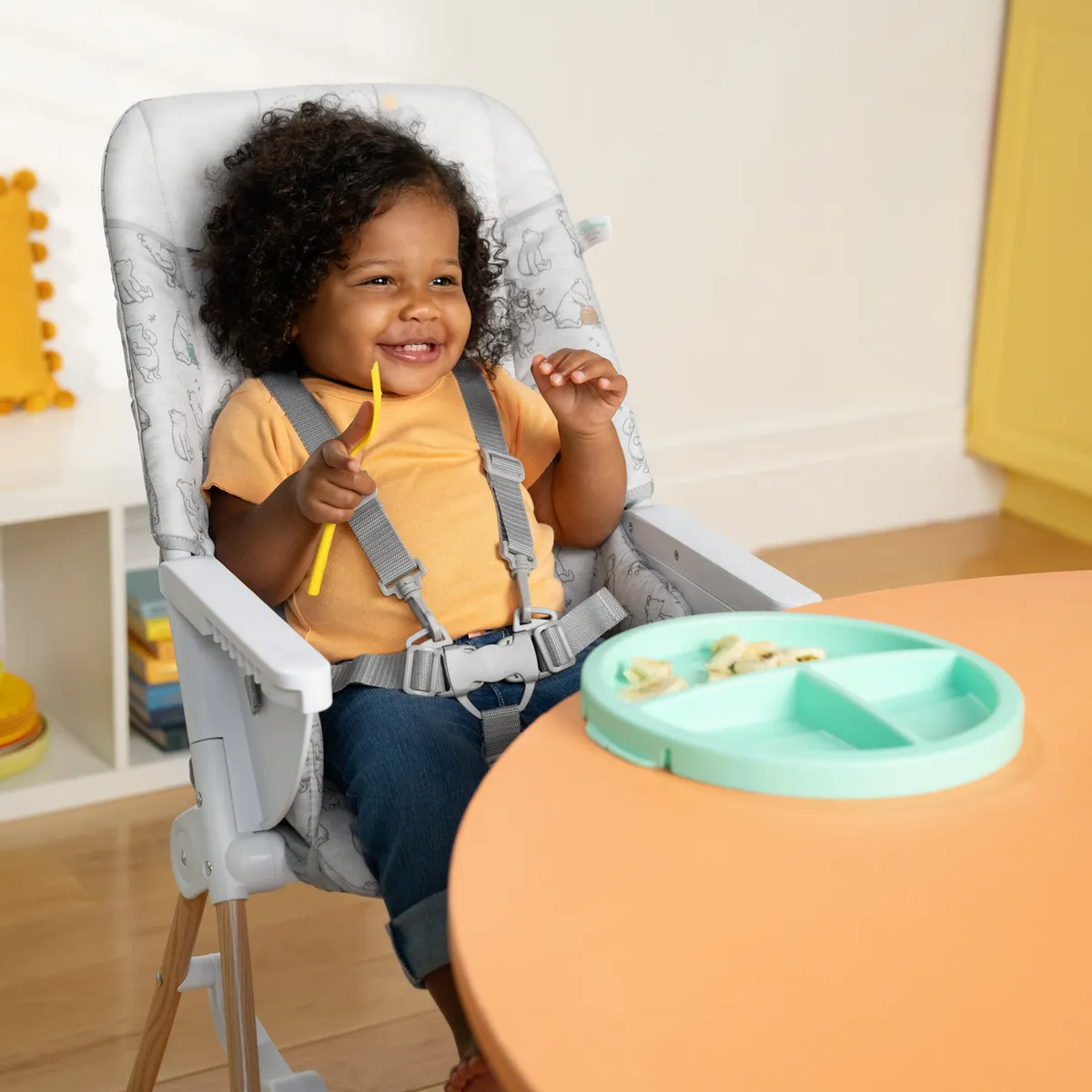 Foto 2 | Silla Periquera Para Bebé Bright Starts Baby Con Plato Twist