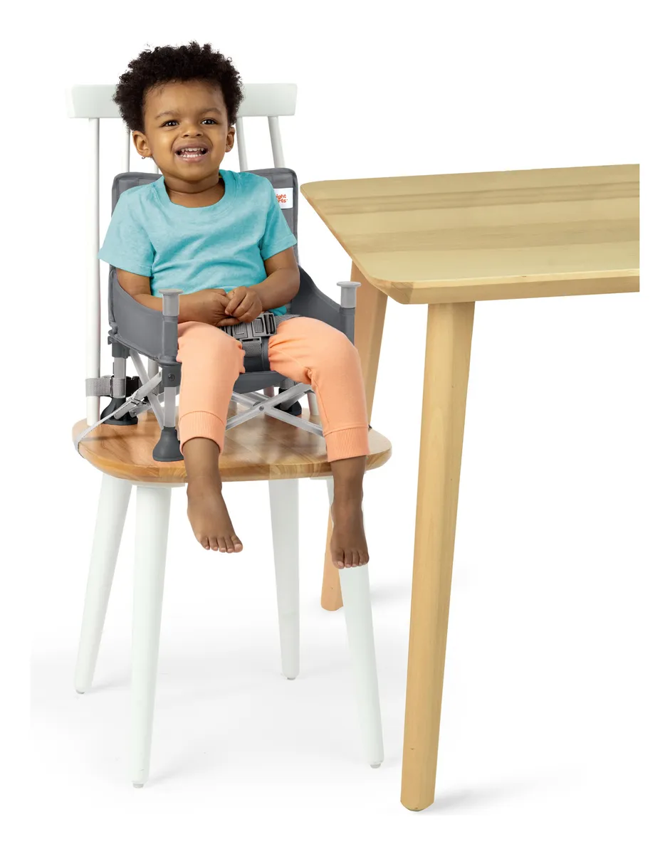 Foto 3 pulgar | Silla Periquera Bright Starts Pop N Sit Booster 3 En 1 Gris