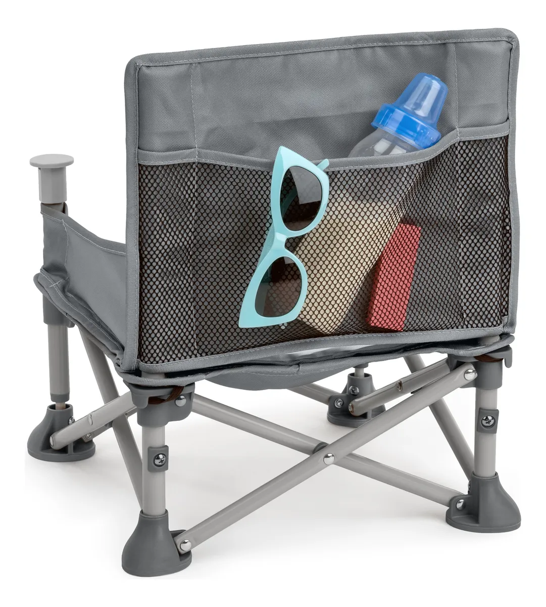 Foto 5 pulgar | Silla Periquera Bright Starts Pop N Sit Booster 3 En 1 Gris