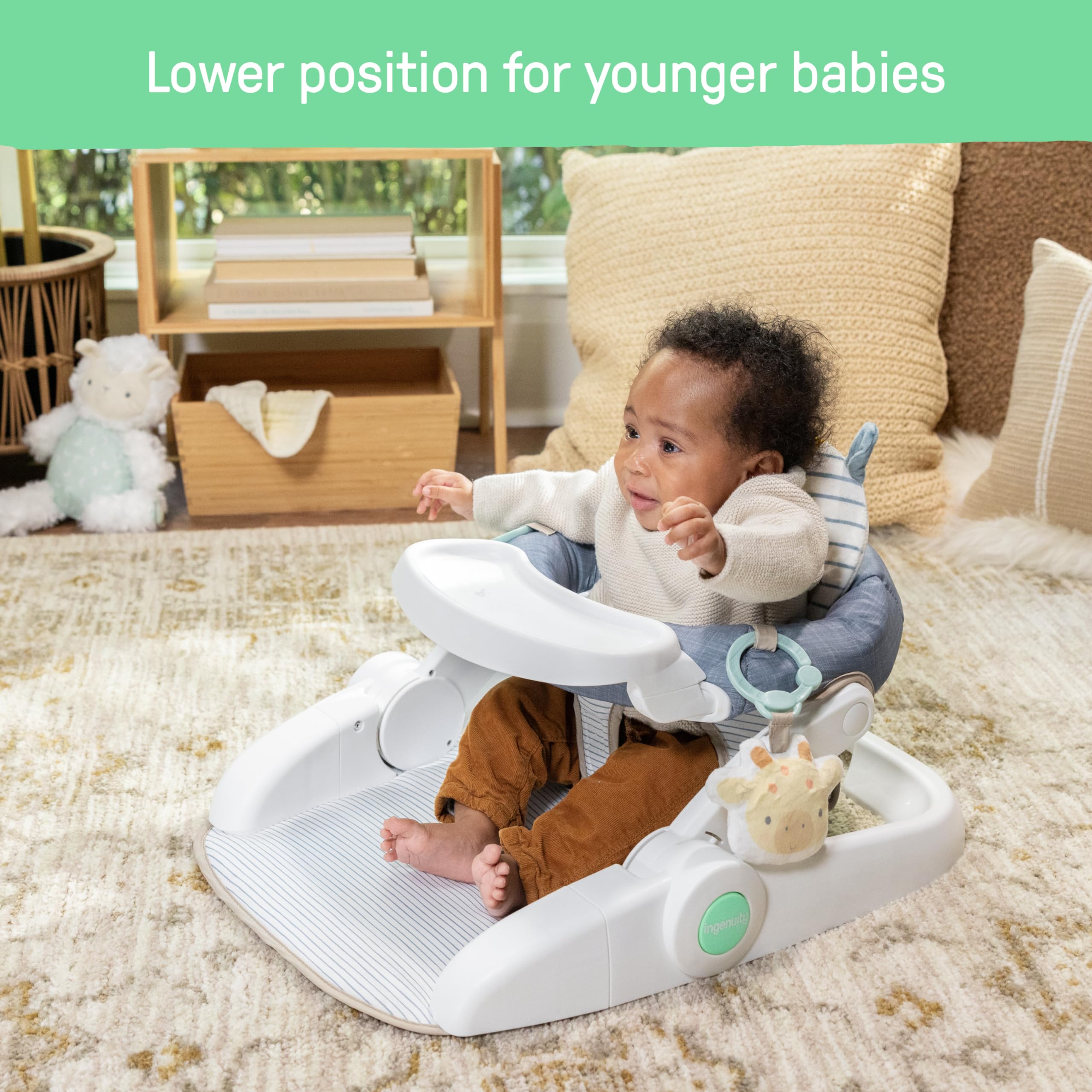 Foto 3 pulgar | Asiento De Suelo Ingenuity Prop Spot Para Aprender A Sentarse Para Bebés De Más De 4 Meses - Venta Internacional.