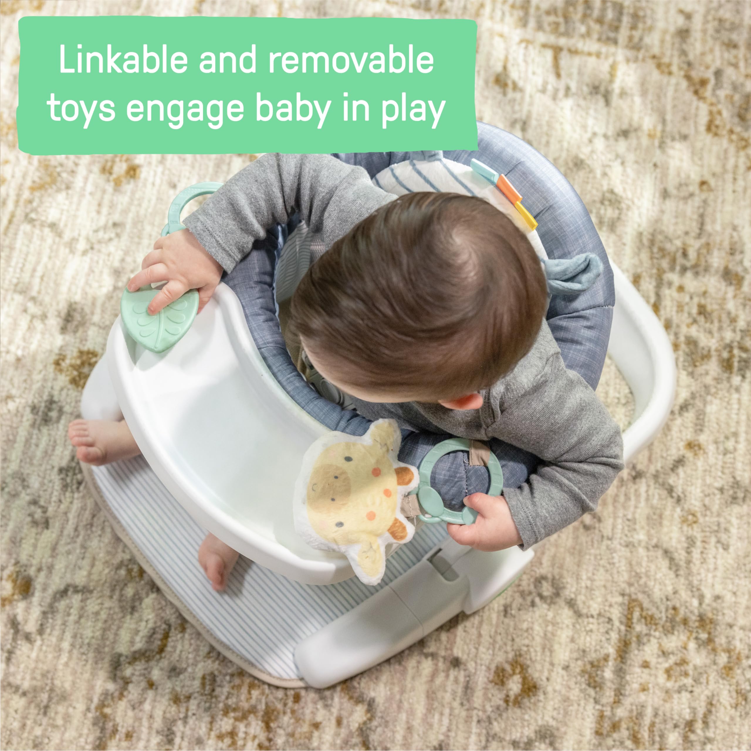 Foto 4 pulgar | Asiento De Suelo Ingenuity Prop Spot Para Aprender A Sentarse Para Bebés De Más De 4 Meses - Venta Internacional.