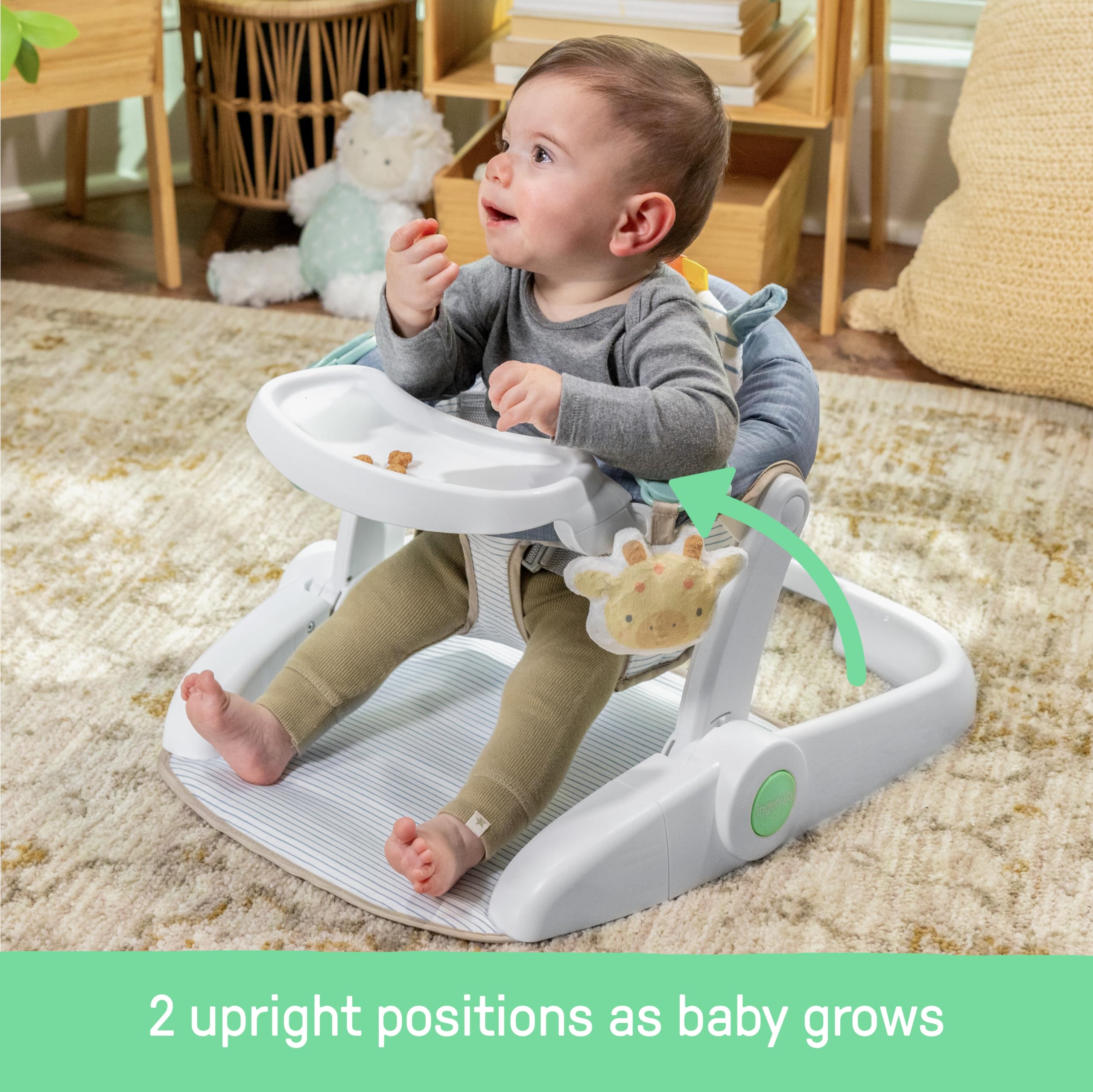 Foto 5 pulgar | Asiento De Suelo Ingenuity Prop Spot Para Aprender A Sentarse Para Bebés De Más De 4 Meses - Venta Internacional.