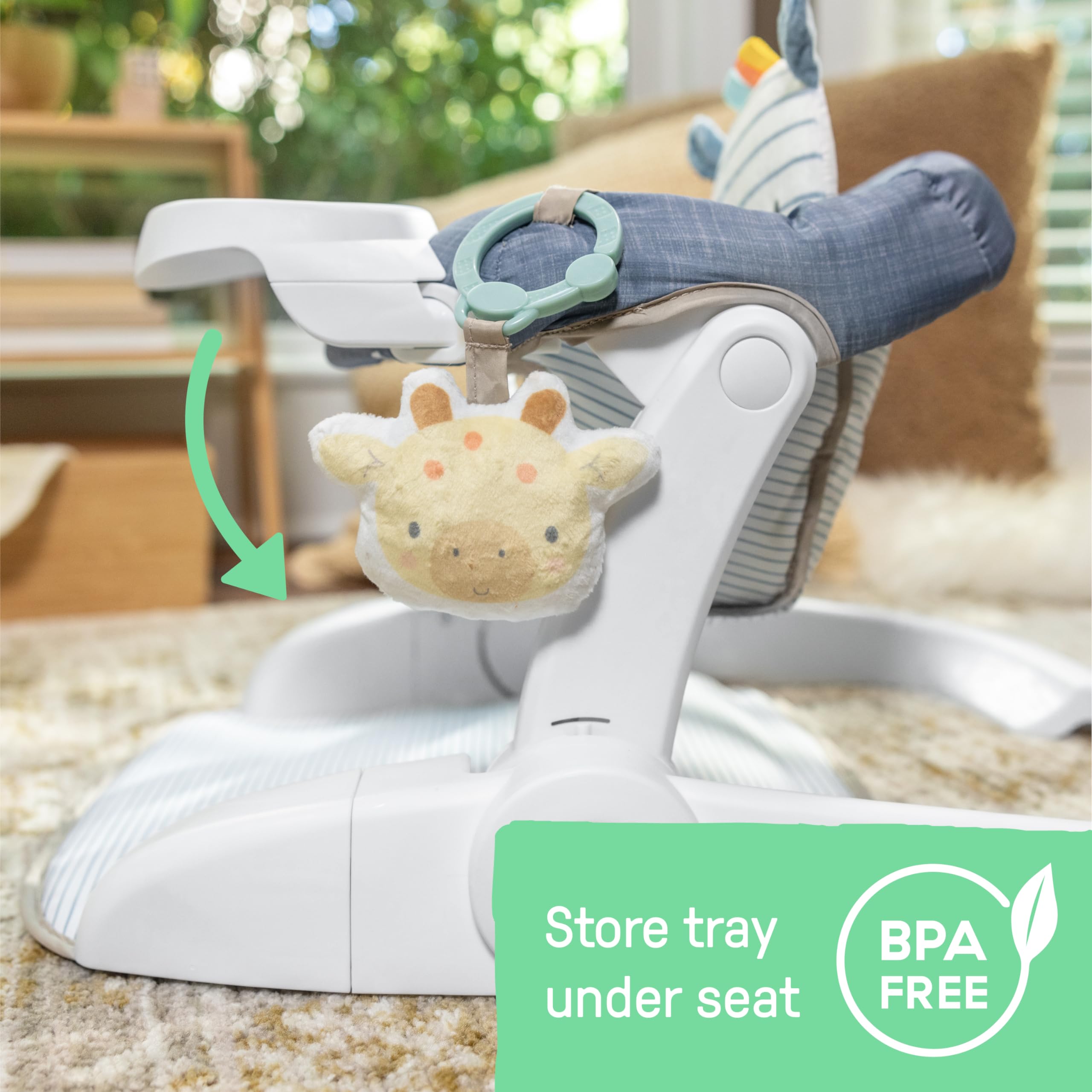Foto 6 pulgar | Asiento De Suelo Ingenuity Prop Spot Para Aprender A Sentarse Para Bebés De Más De 4 Meses - Venta Internacional.