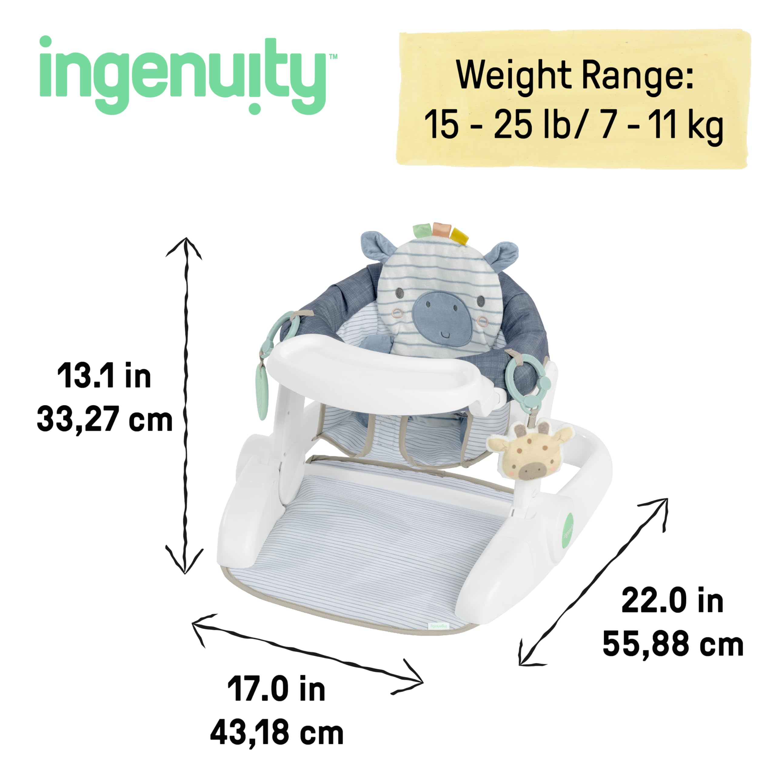 Foto 7 pulgar | Asiento De Suelo Ingenuity Prop Spot Para Aprender A Sentarse Para Bebés De Más De 4 Meses - Venta Internacional.