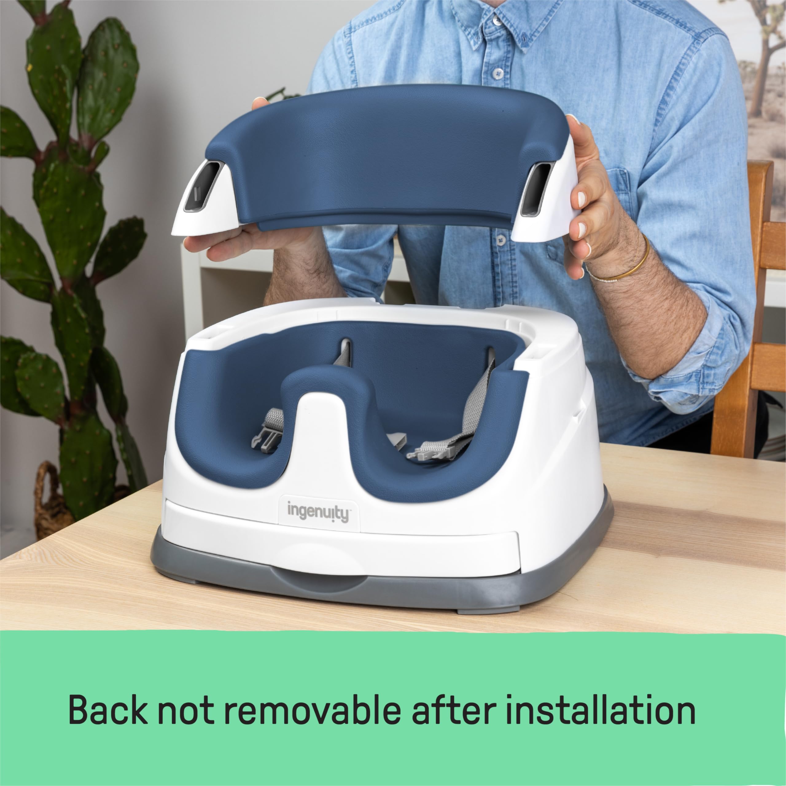 Foto 5 pulgar | Asiento De Suelo Con Alimentación Elevadora Y Asiento De Suelo Ingenuity Baby Base 2 En 1 - Venta Internacional.