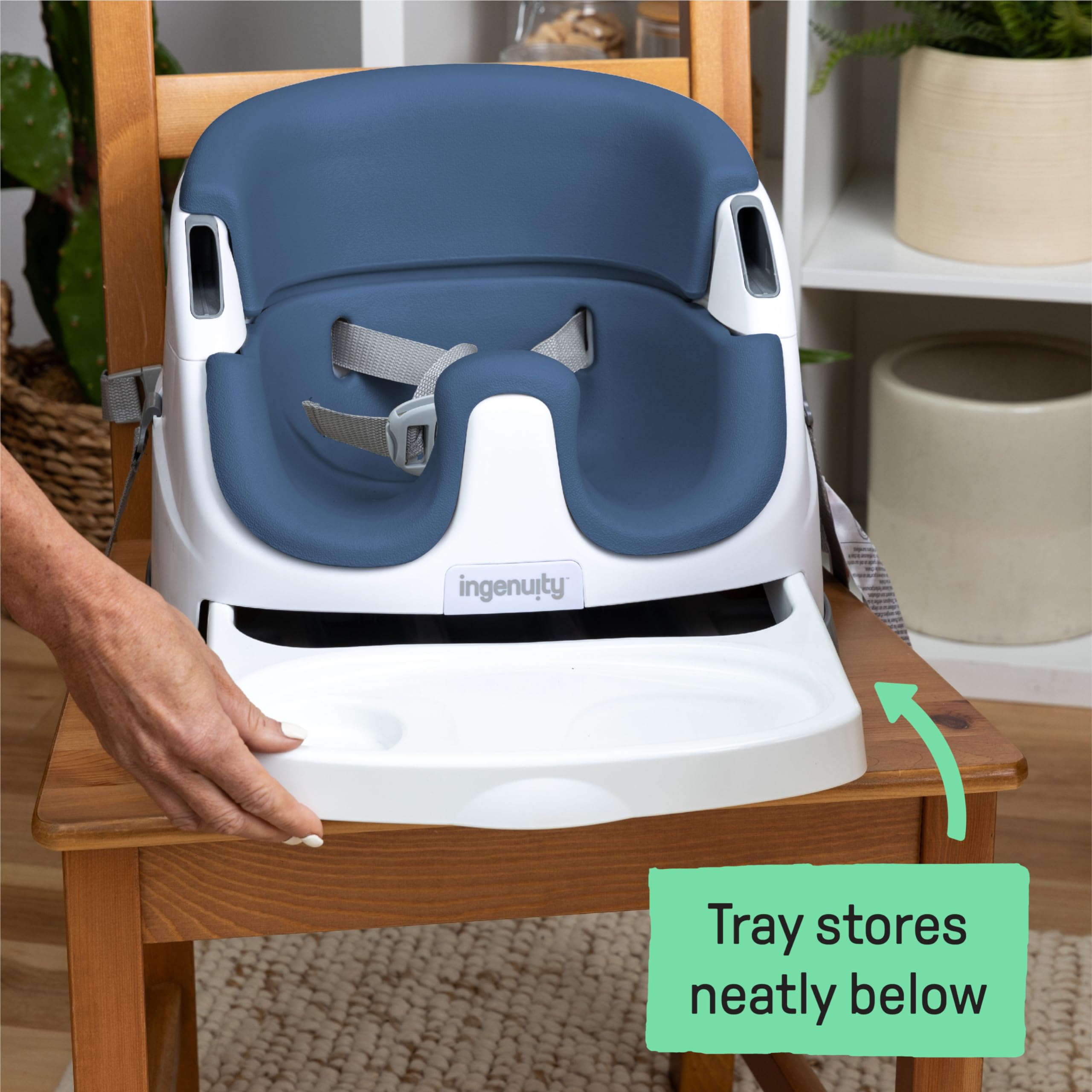 Foto 6 pulgar | Asiento De Suelo Con Alimentación Elevadora Y Asiento De Suelo Ingenuity Baby Base 2 En 1 - Venta Internacional.