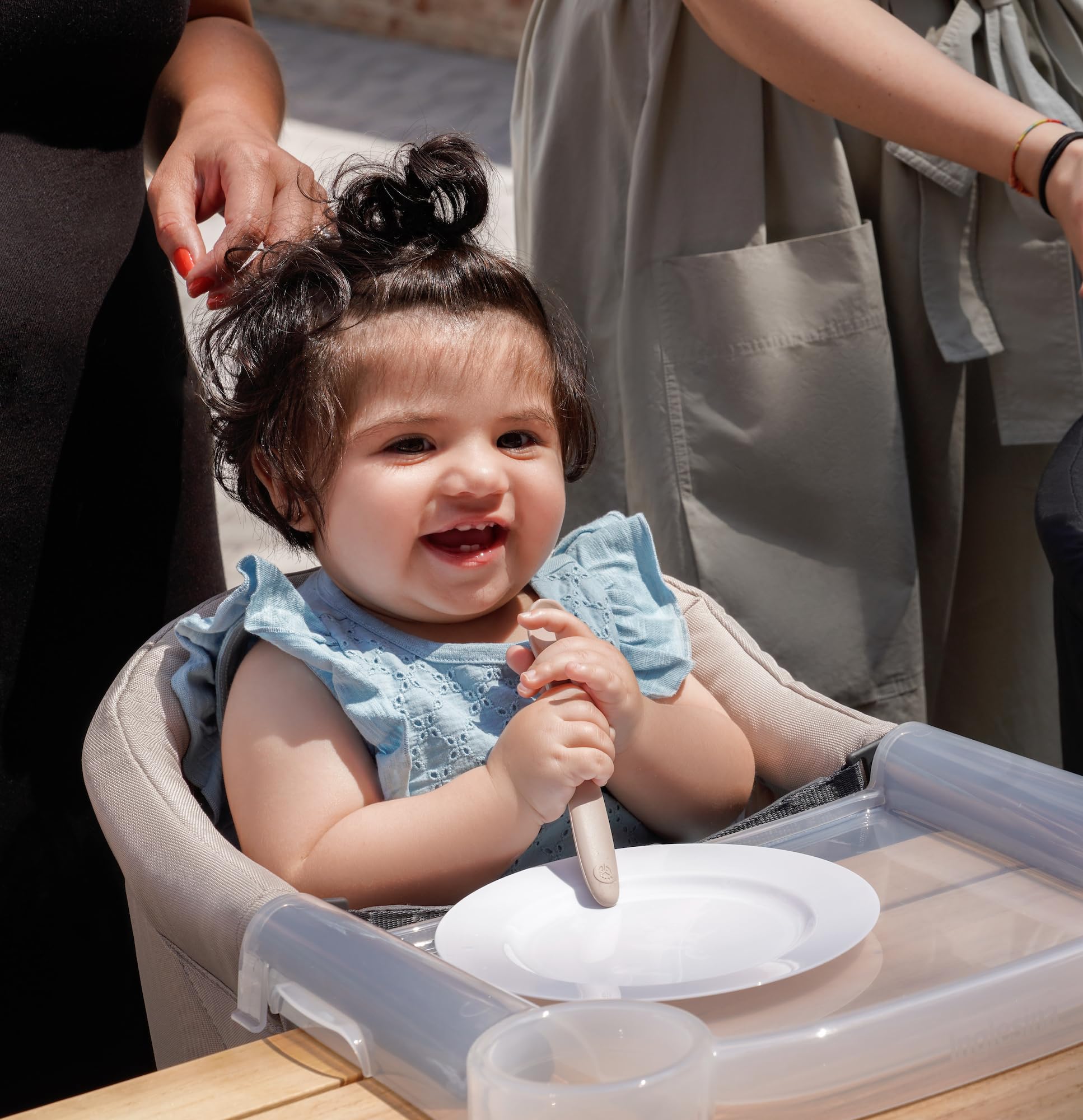 Foto 5 | Trona Portátil Para Bebés Inglesina Fast Table Cream - Venta Internacional.