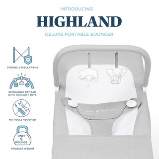 Foto 2 | Baby Bouncer Baby Delight Highland Para Bebés De 0 A 6 Meses, Color Gris - Venta Internacional.