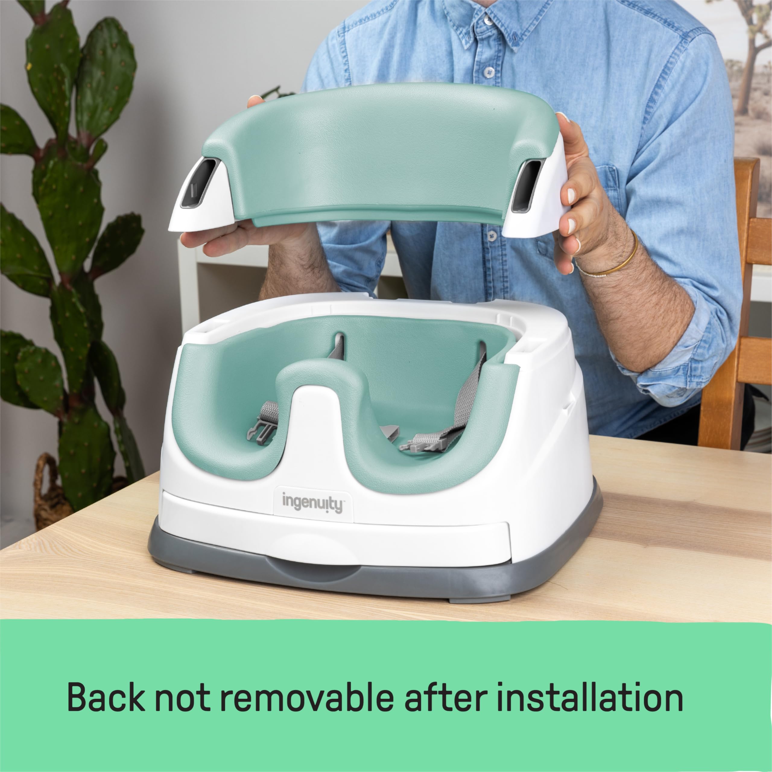 Foto 5 pulgar | Asiento De Suelo Con Alimentación Elevadora Y Asiento De Suelo Ingenuity Baby Base 2 En 1 - Venta Internacional.