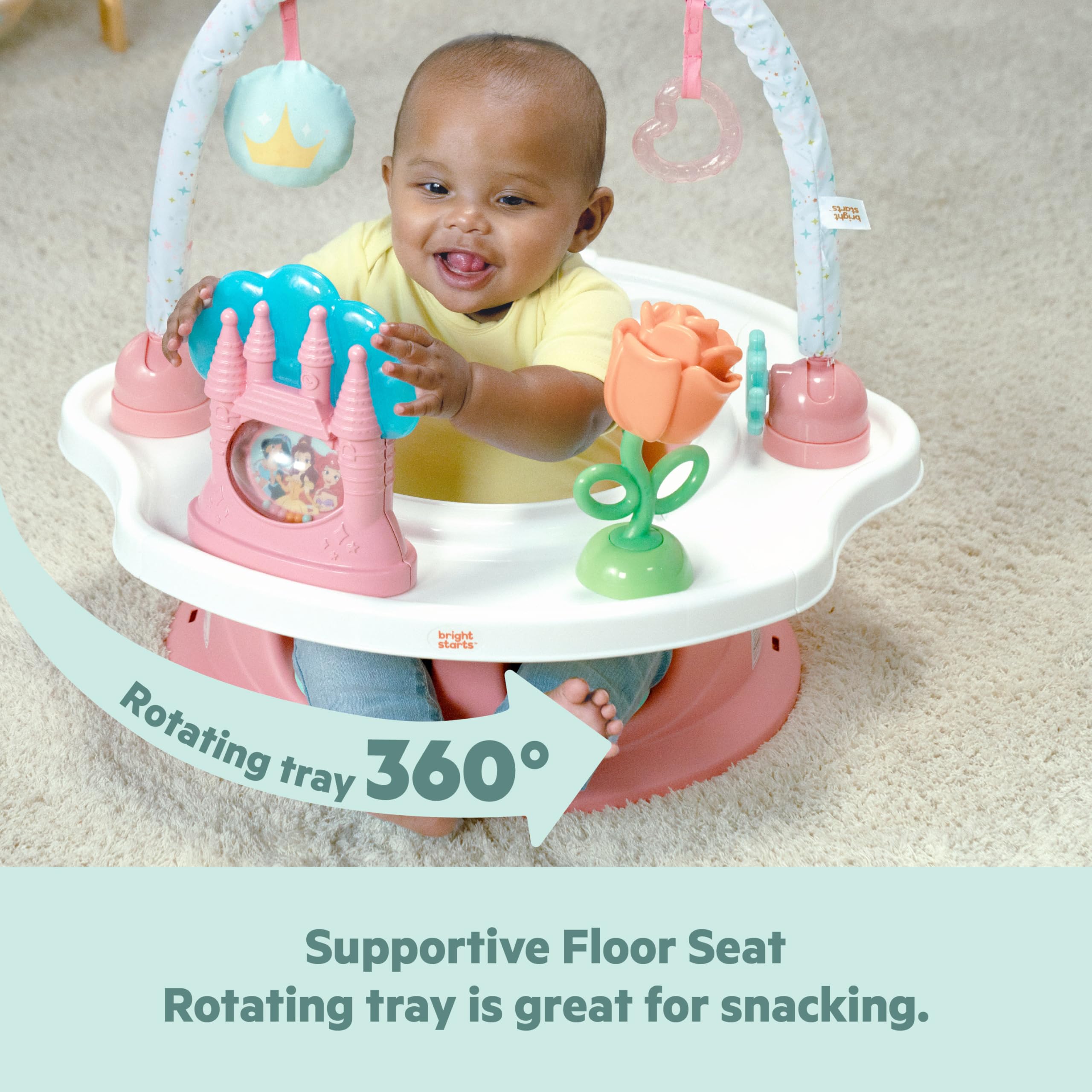 Foto 6 pulgar | Asiento Para Bebé Bright Starts Disney Princess Superseat Rosa - Venta Internacional.