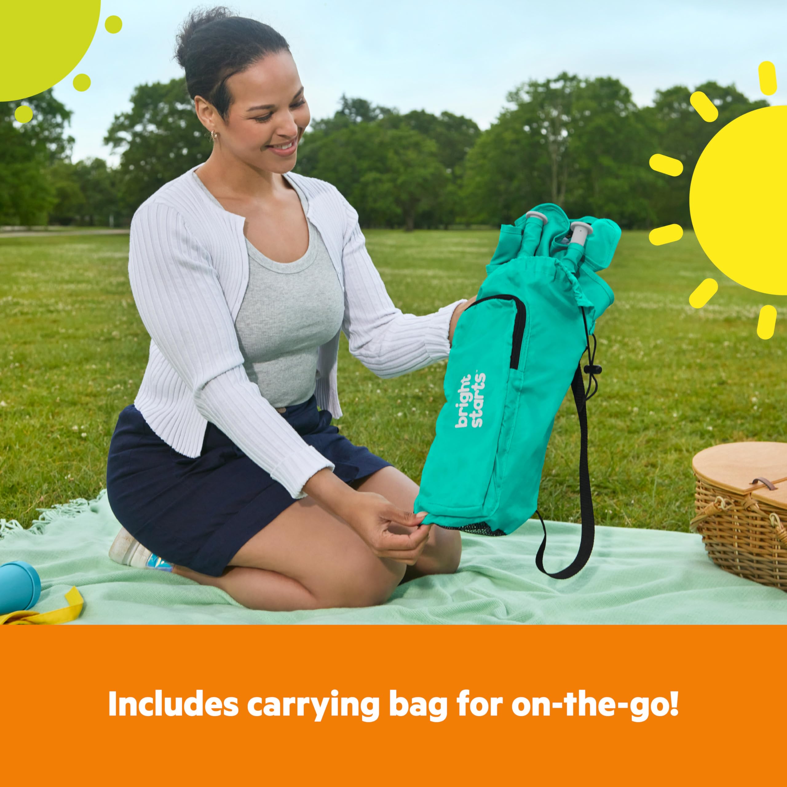 Foto 7 pulgar | Amplificador Portátil Bright Starts Pop 'n Sit Teal 6m-3y - Venta Internacional.