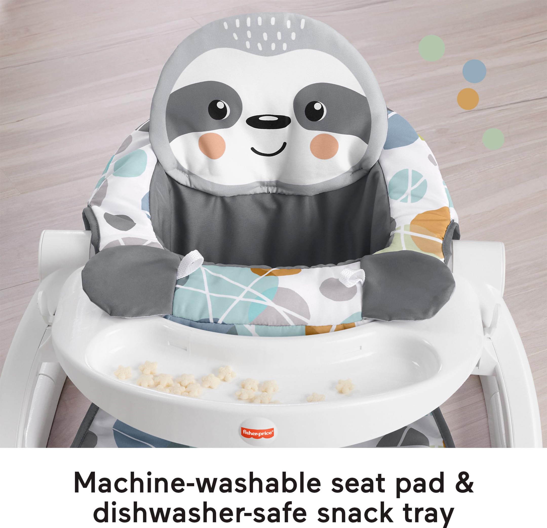 Foto 4 pulgar | Silla Portátil Para Bebés Fisher-price Sit-me-up Con Asiento De Suelo Sloth - Venta Internacional.