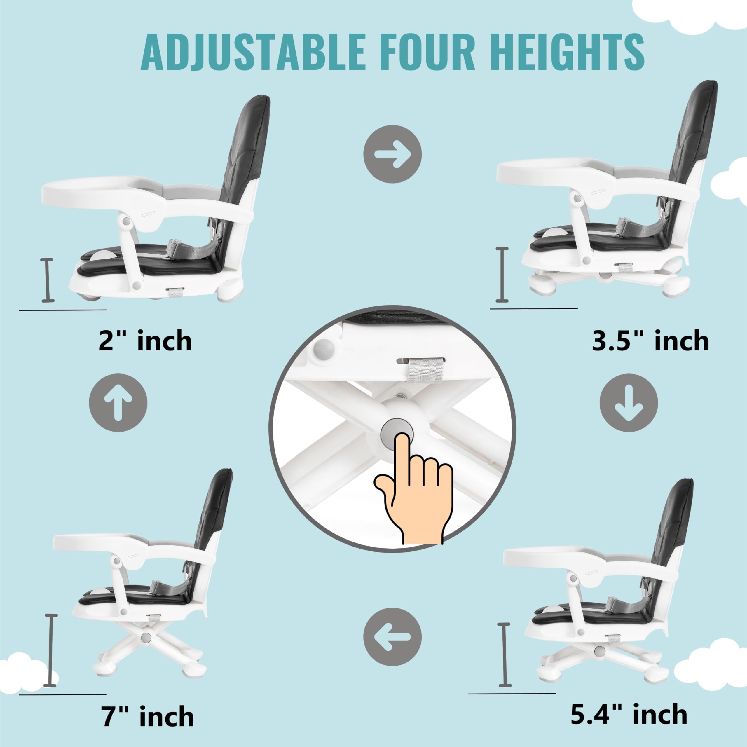 Foto 5 pulgar | Asiento Elevador Dream On Me Munch N Go Para Mesa De Comedor - Venta Internacional.