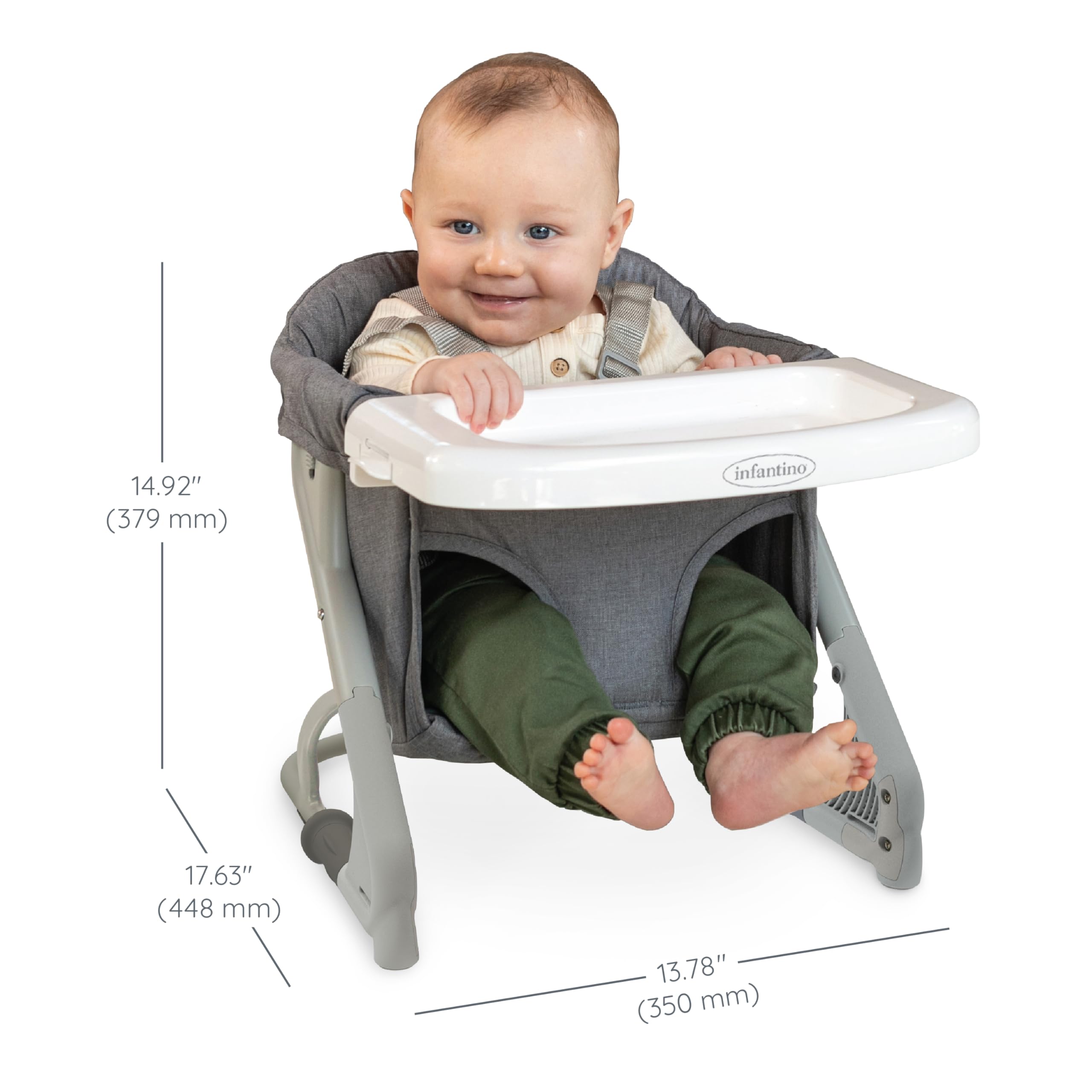 Foto 7 pulgar | Travel Booster Infantino: Lo Mejor Para Llevar, Gris - Venta Internacional.