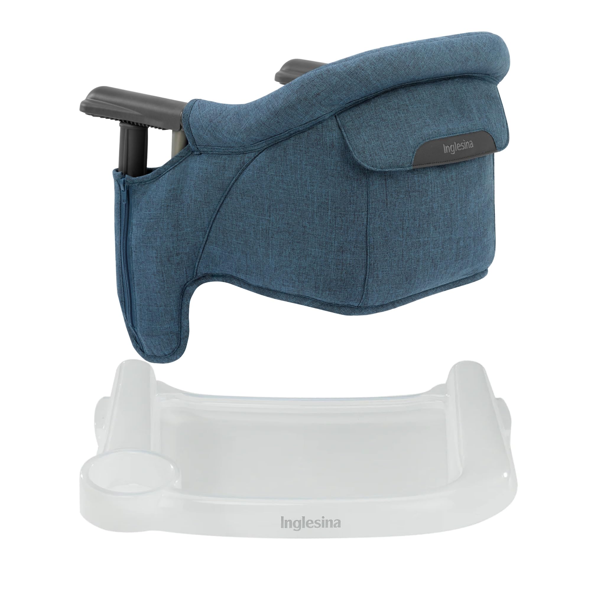 Trona Portátil Inglesina Fast Table Slate Blue Melange - Venta Internacional. $3,203