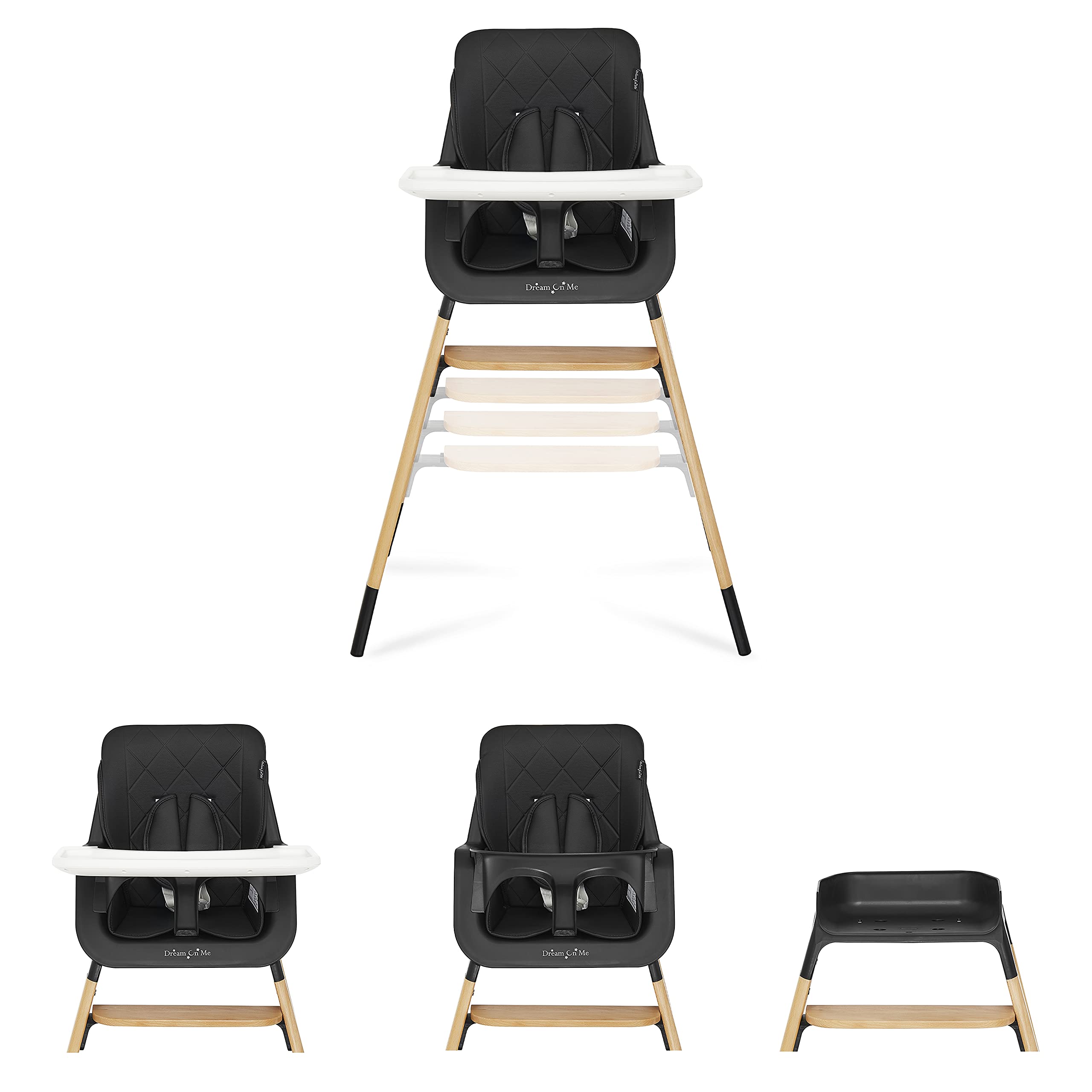 Foto 5 | Trona Compacta Dream On Me Nibble De Madera Negra - Venta Internacional.