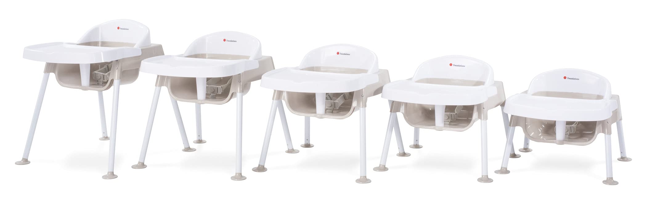 Foto 5 pulgar | Silla De Alimentación Foundations Secure Sitter 13 Con Bandeja, Color Blanco/marrón - Venta Internacional.
