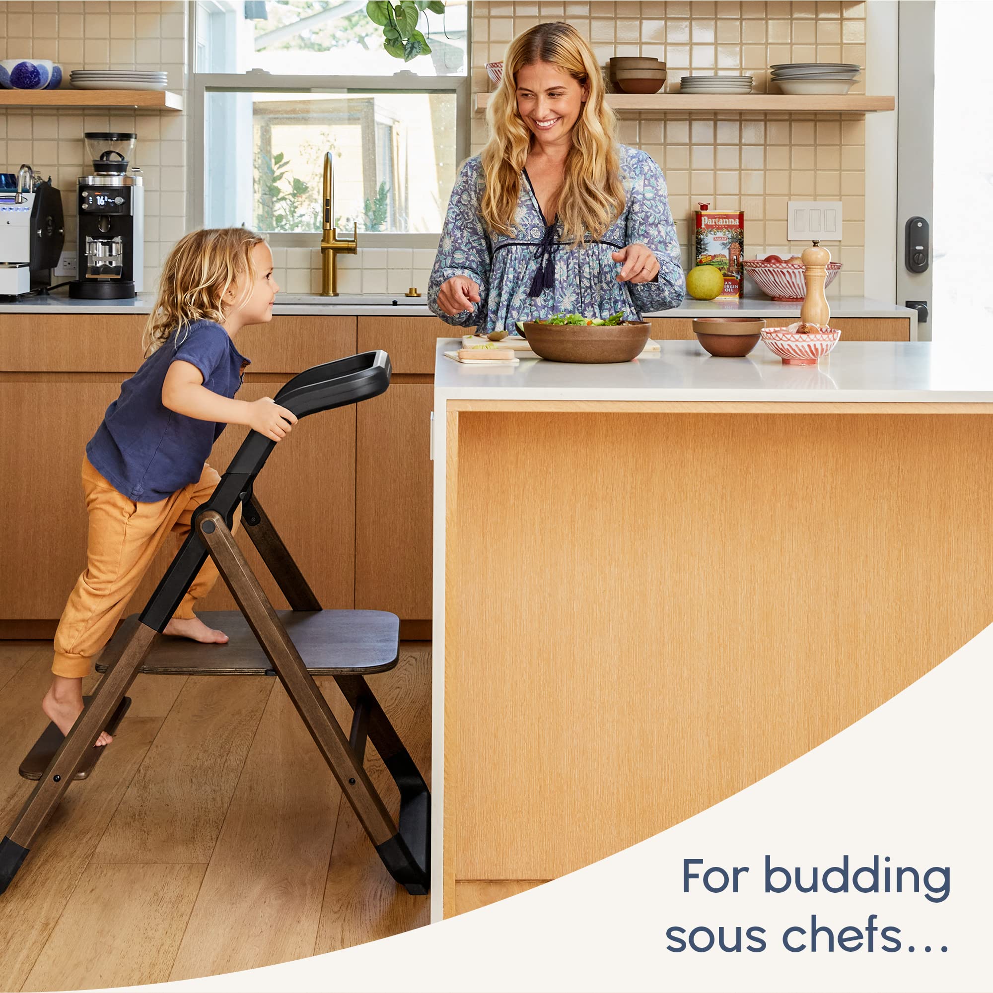 Foto 6 pulgar | Taburete Kitchen Tower Add-on Ergobaby Evolve De Madera Oscura - Venta Internacional.