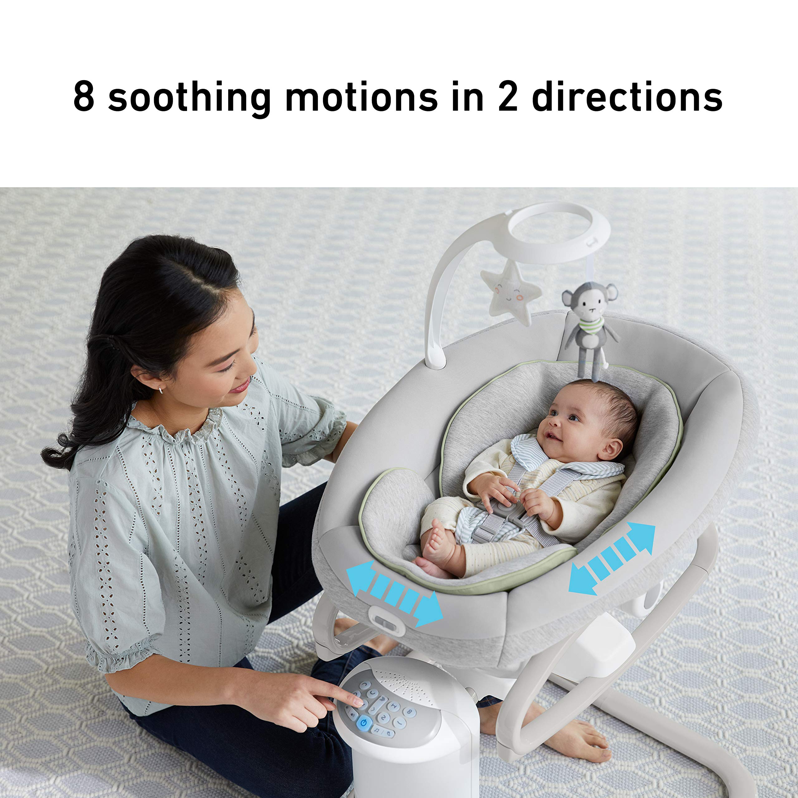 Foto 2 | Baby Swing Graco Soothe My Way Con Balancín Extraíble Madden - Venta Internacional.