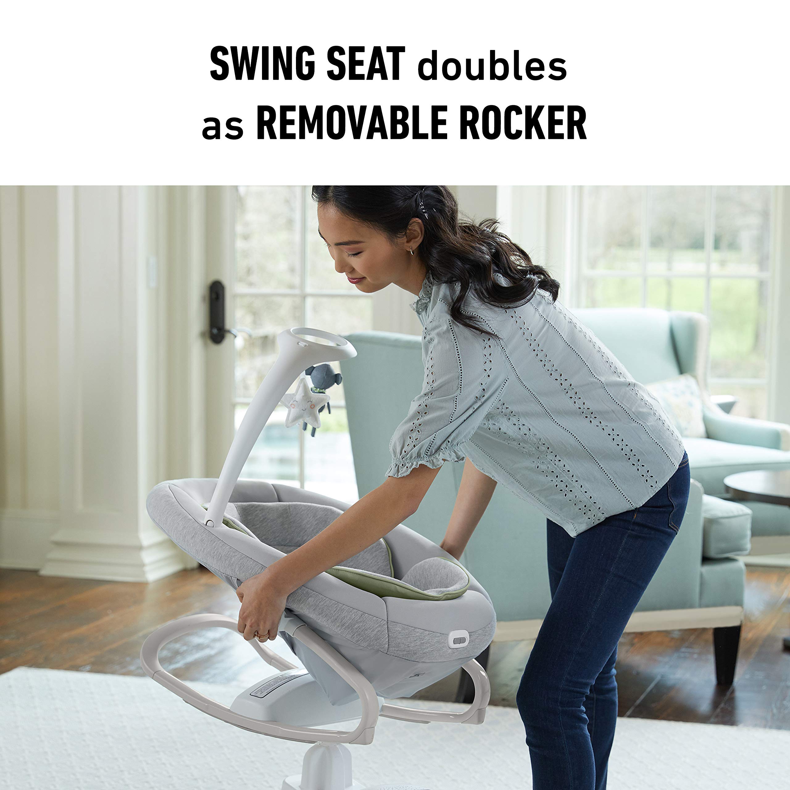 Foto 3 | Baby Swing Graco Soothe My Way Con Balancín Extraíble Madden - Venta Internacional.
