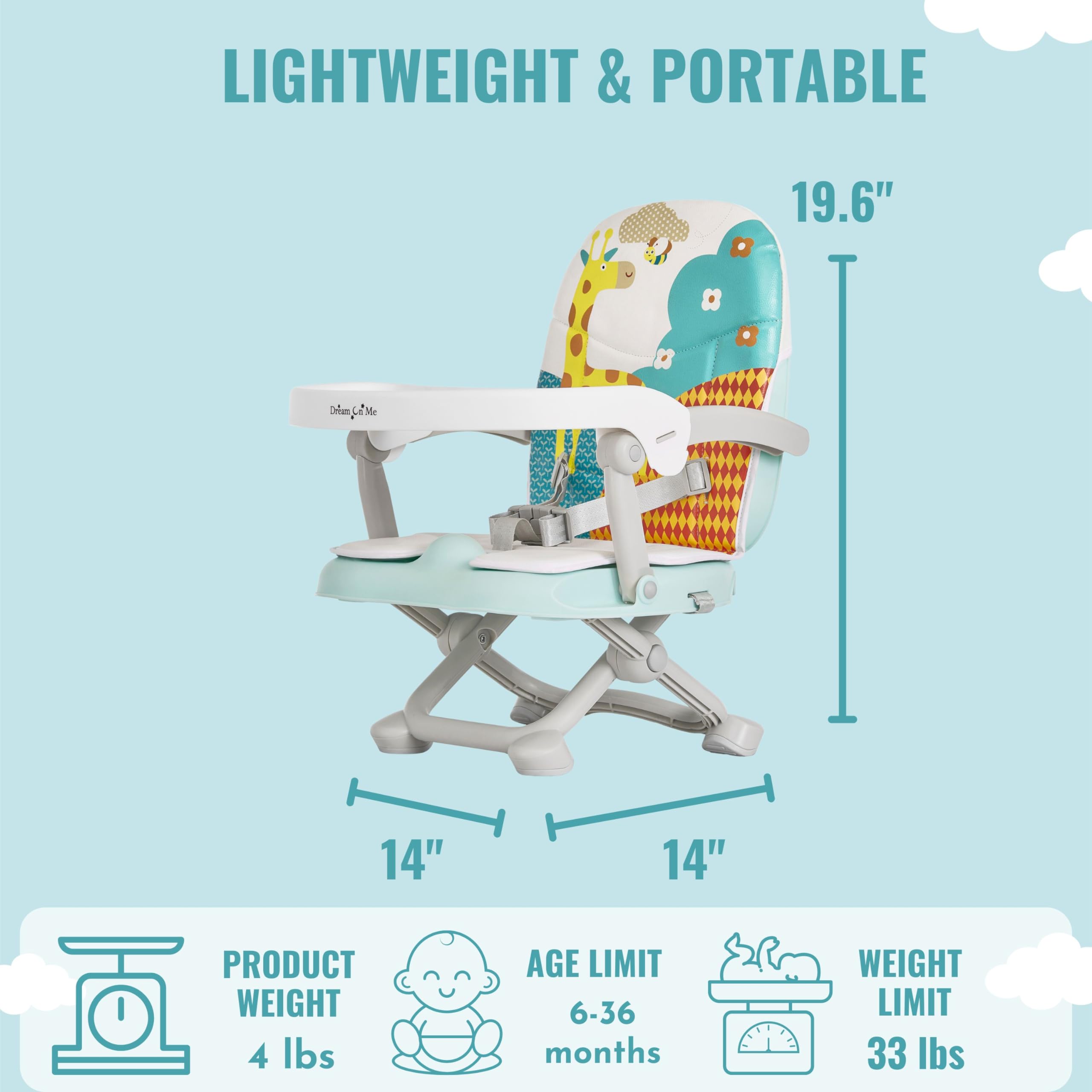 Foto 3 pulgar | Asiento Elevador Dream On Me Munch N Go Para Mesa De Comedor - Venta Internacional.