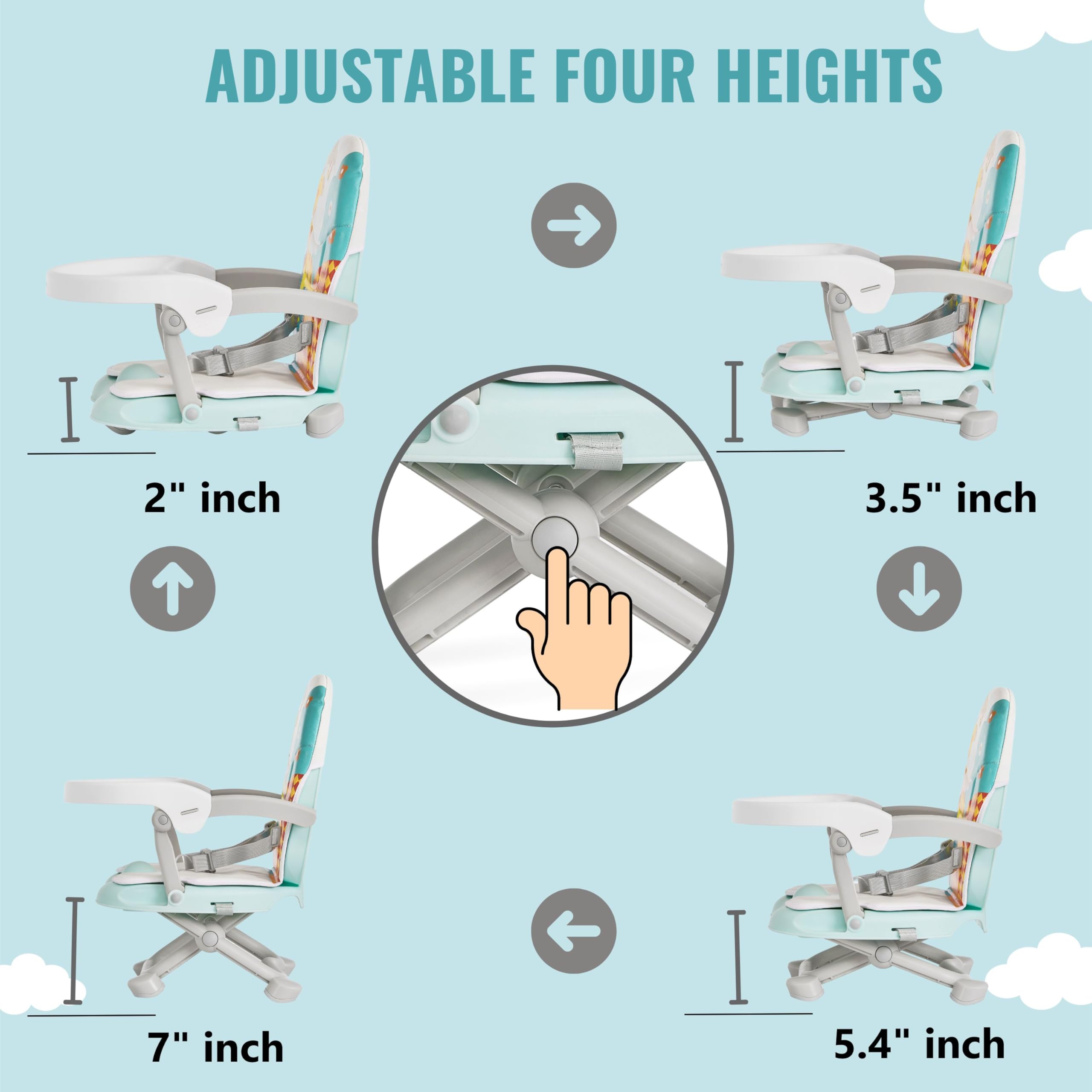 Foto 5 pulgar | Asiento Elevador Dream On Me Munch N Go Para Mesa De Comedor - Venta Internacional.