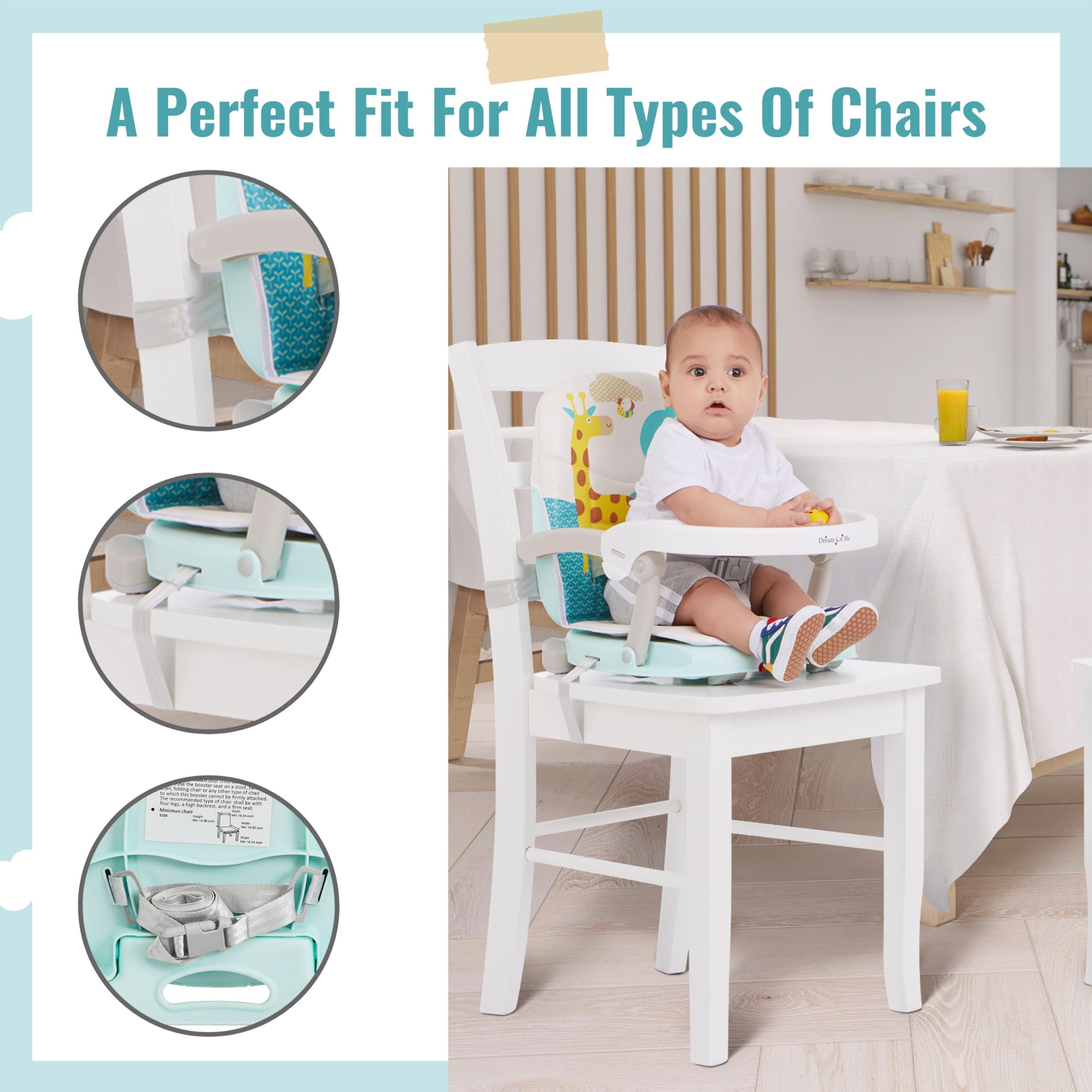 Foto 6 pulgar | Asiento Elevador Dream On Me Munch N Go Para Mesa De Comedor - Venta Internacional.