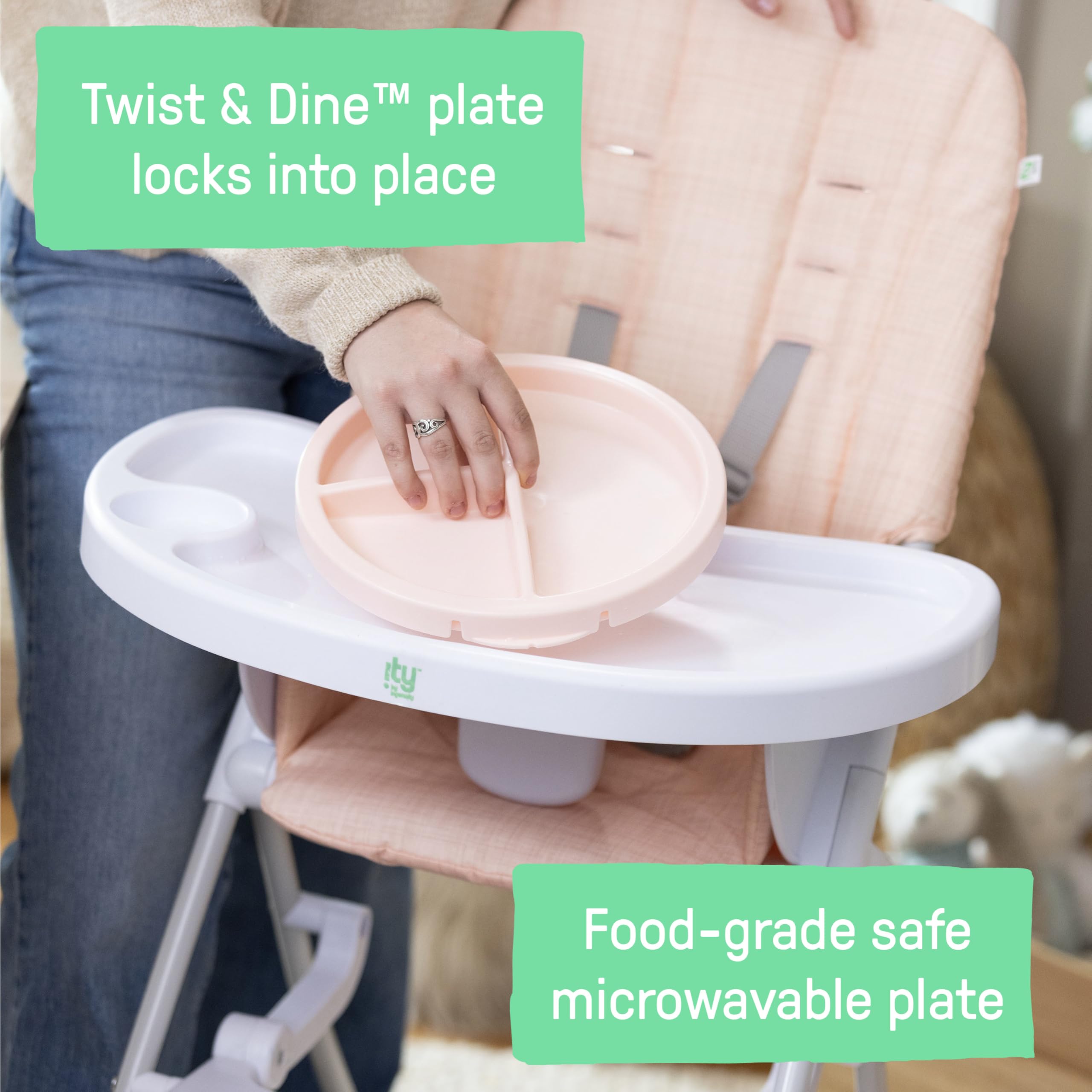 Foto 4 pulgar | Trona Plegable Compacta Ingenuity City Sun Valley Pink - Venta Internacional.