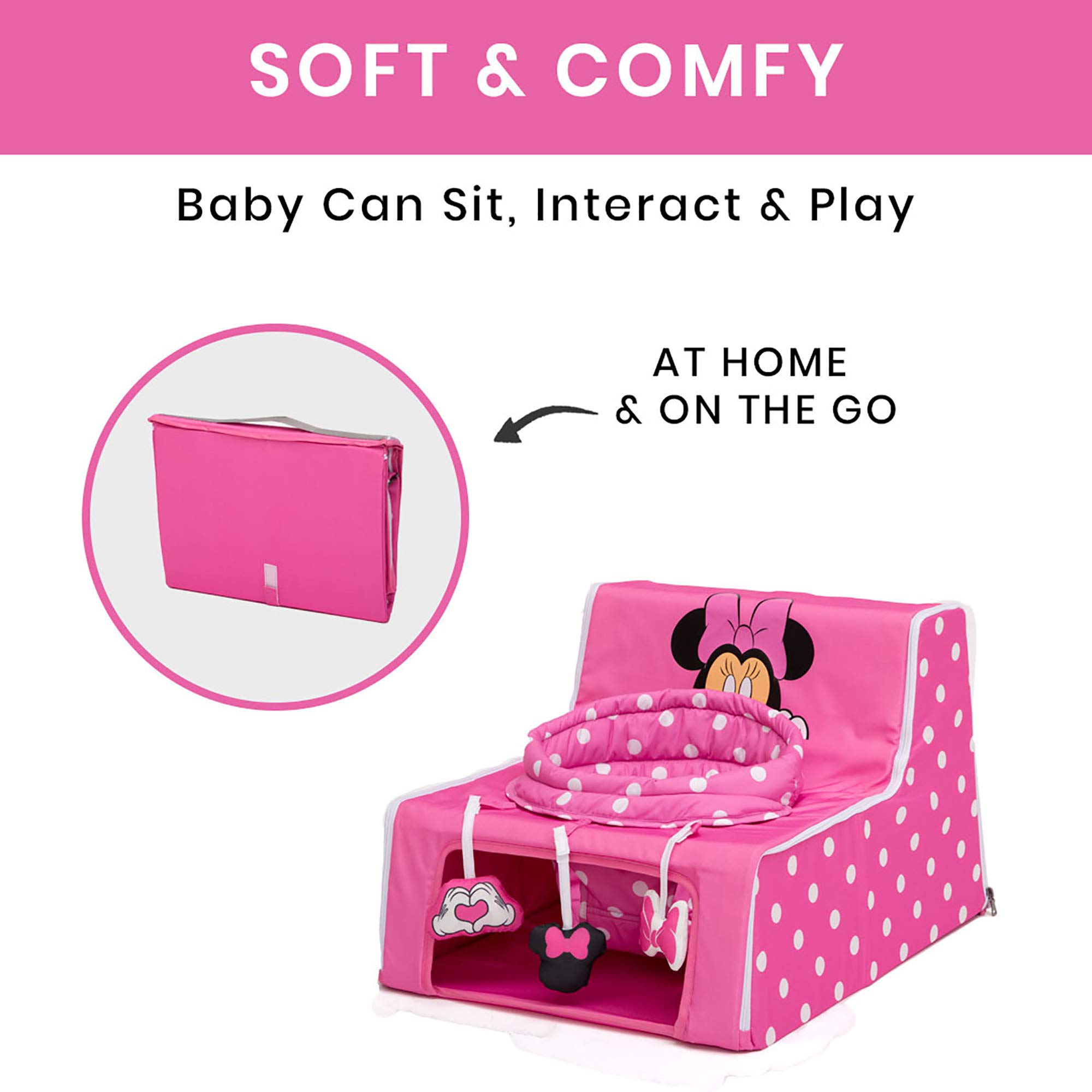 Foto 5 pulgar | Asiento De Actividad Delta Children Disney Minnie Mouse Babies - Venta Internacional.