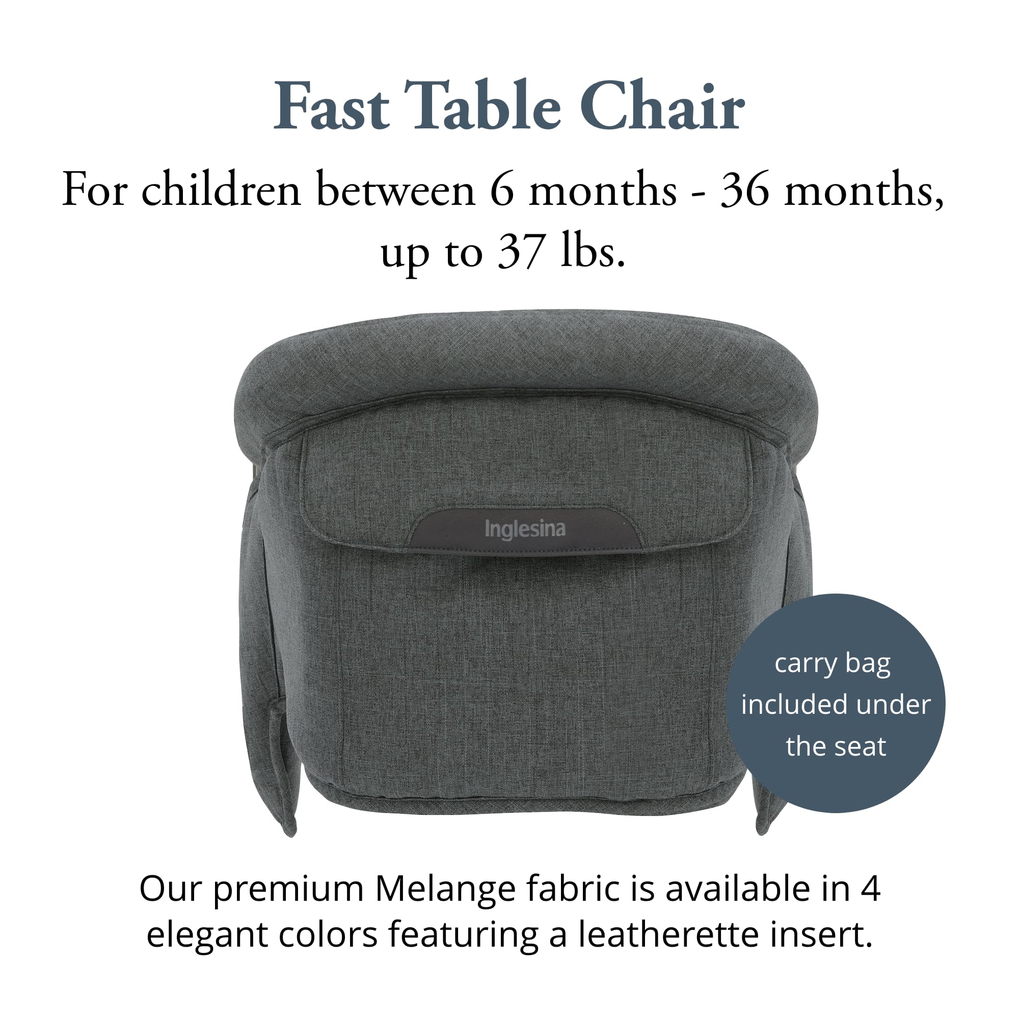 Foto 3 pulgar | Trona Portátil Inglesina Fast Table Gris Antracita - Venta Internacional.