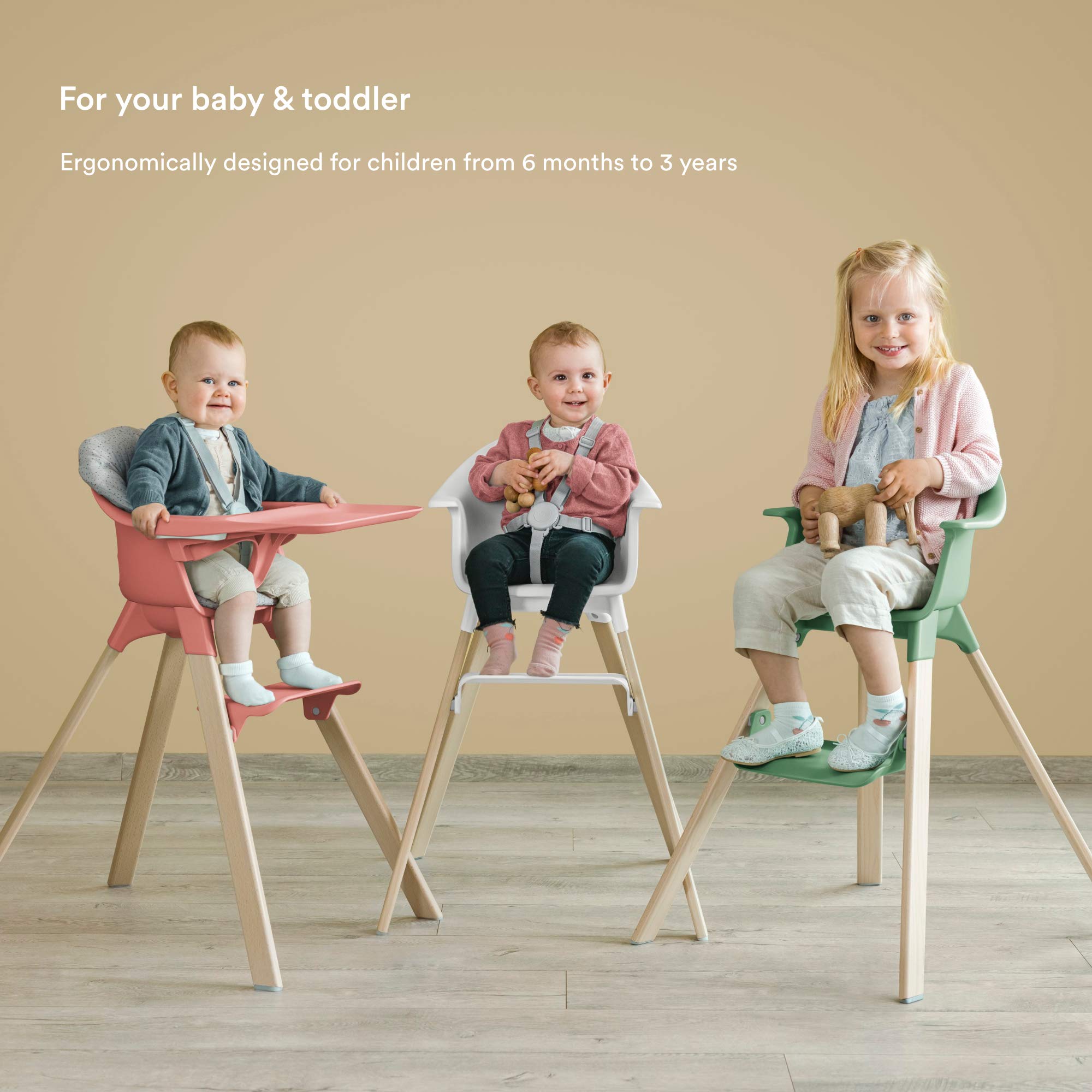 Foto 5 pulgar | Trona Stokke Clikk Blanca Todo En Uno Con Bandeja 6-36 M - Venta Internacional.