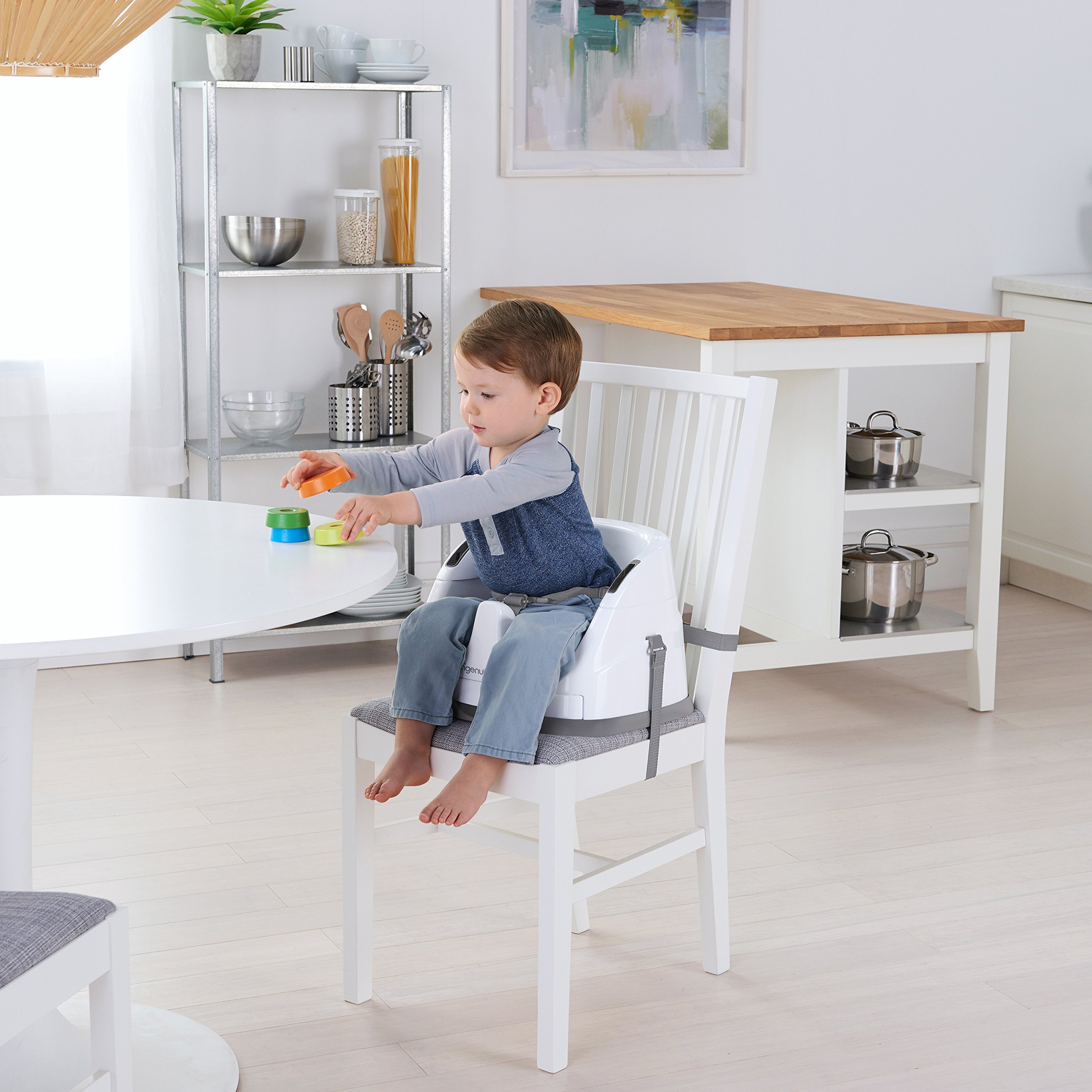 Foto 6 pulgar | Asiento De Alimentación Elevador Ingenuity Baby Base 2 En 1, Pizarra - Venta Internacional.