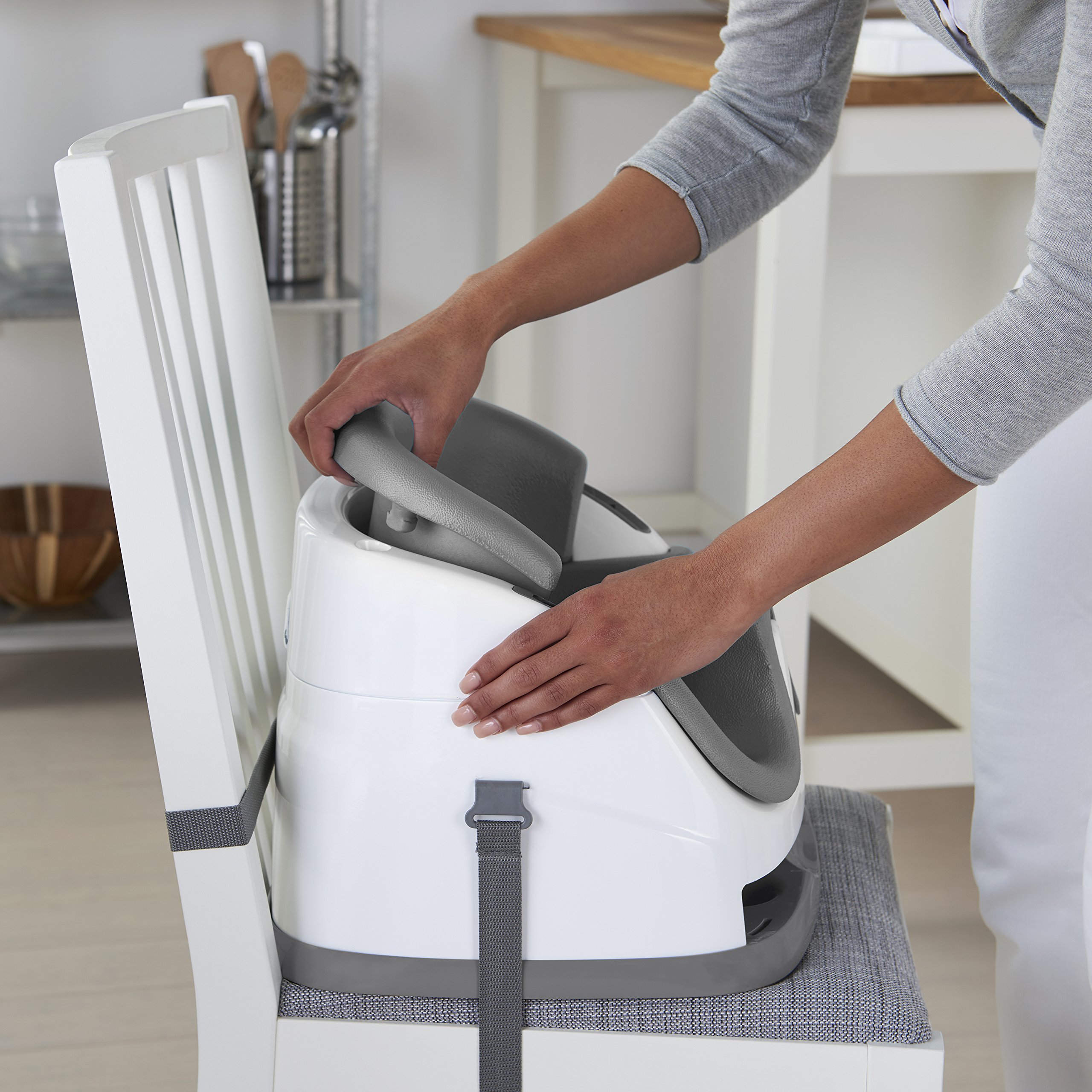 Foto 7 | Asiento De Alimentación Elevador Ingenuity Baby Base 2 En 1, Pizarra - Venta Internacional.