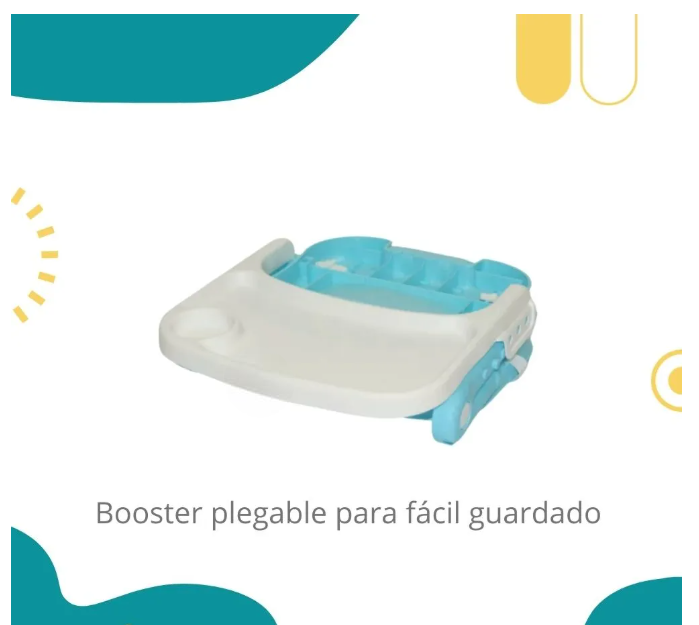 Foto 4 pulgar | Silla Periquera Bebe Alta Plegable Portatil 3 En 1