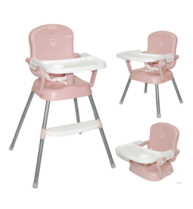 Foto 1 | Silla Periquera Bebe Alta Plegable Portatil 3 En 1 Color Rosa