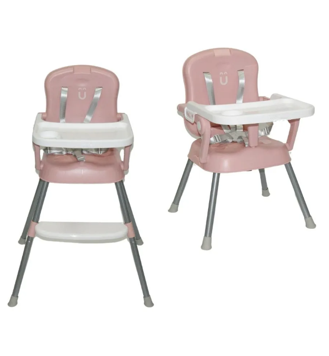 Foto 3 pulgar | Silla Periquera Bebe Alta Plegable Portatil 3 En 1 Color Rosa