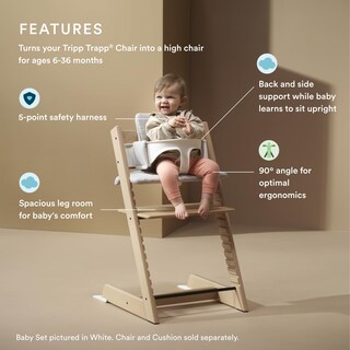 Foto 2 | Juego De Tronas Stokke Tripp Trapp Para Bebés, 2 Naturales, De 6 A 36 Meses - Venta Internacional.