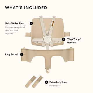 Foto 4 | Juego De Tronas Stokke Tripp Trapp Para Bebés, 2 Naturales, De 6 A 36 Meses - Venta Internacional.