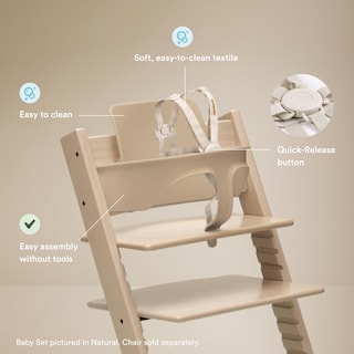 Foto 3 | Set De 2 Sillas Altas Stokke Tripp Trapp Para Bebés, Color Negro, De 6 A 36 Meses - Venta Internacional.