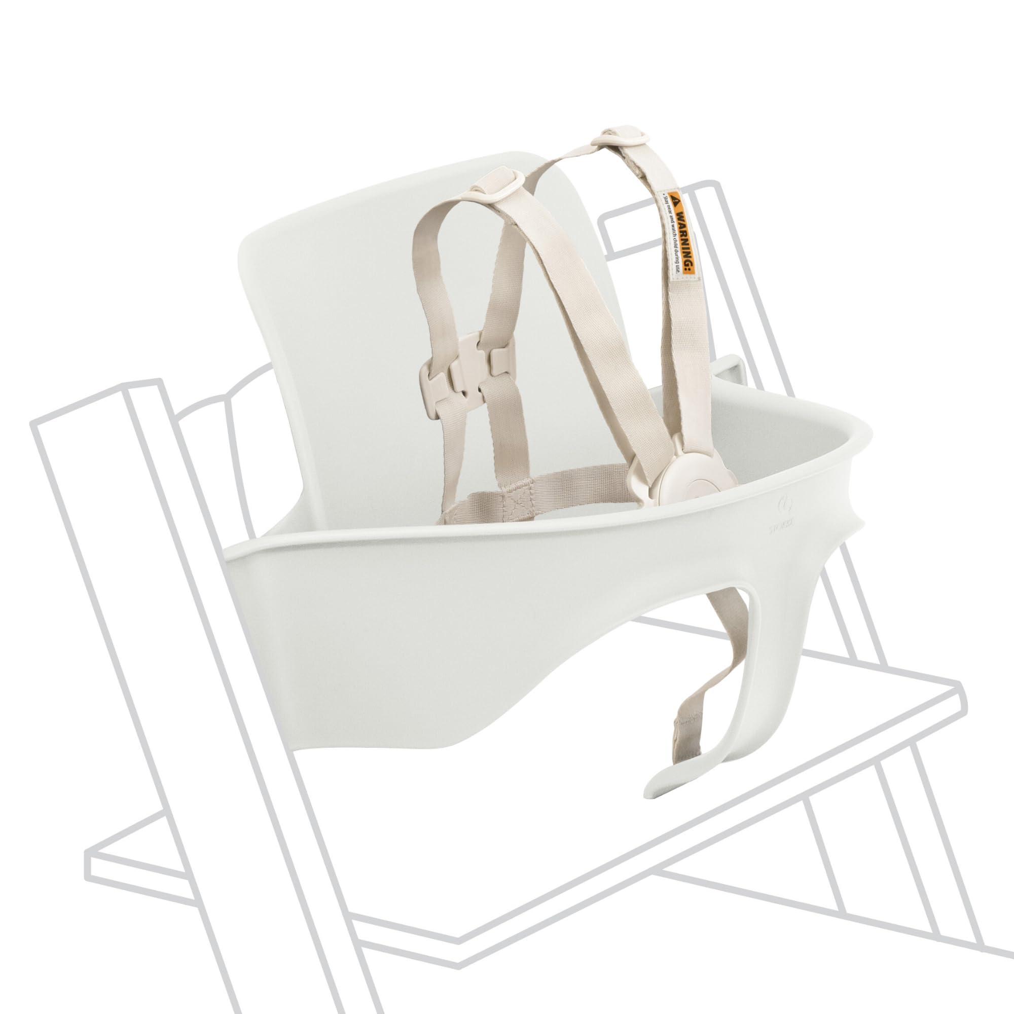 Foto 2 pulgar | Set De 2 Sillas Altas Stokke Tripp Trapp Para Bebés De 6 A 36 Meses, Color Blanco - Venta Internacional.
