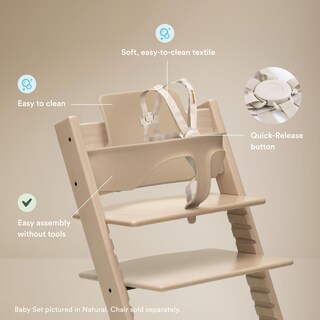 Foto 3 | Set De 2 Sillas Altas Stokke Tripp Trapp Para Bebés De 6 A 36 Meses, Color Blanco - Venta Internacional.