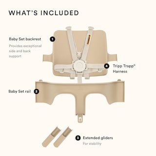 Foto 4 | Set De 2 Sillas Altas Stokke Tripp Trapp Para Bebés De 6 A 36 Meses, Color Blanco - Venta Internacional.