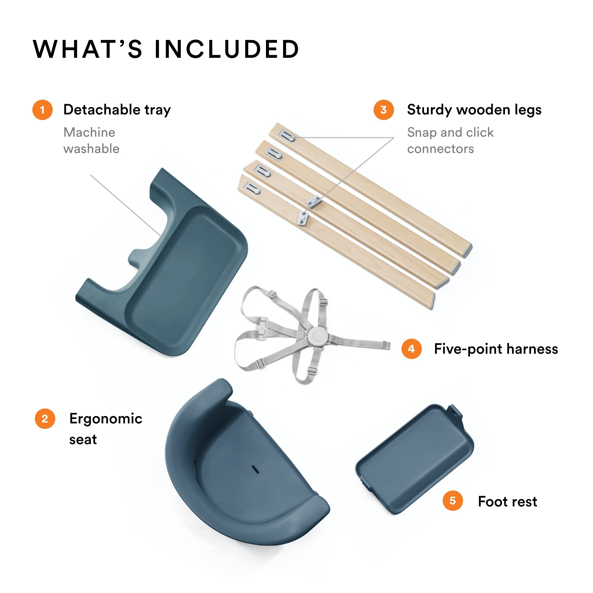 Foto 4 pulgar | Trona Stokke Clikk Fjord Blue, Todo En Uno, 6-36 M/15 Kg - Venta Internacional.